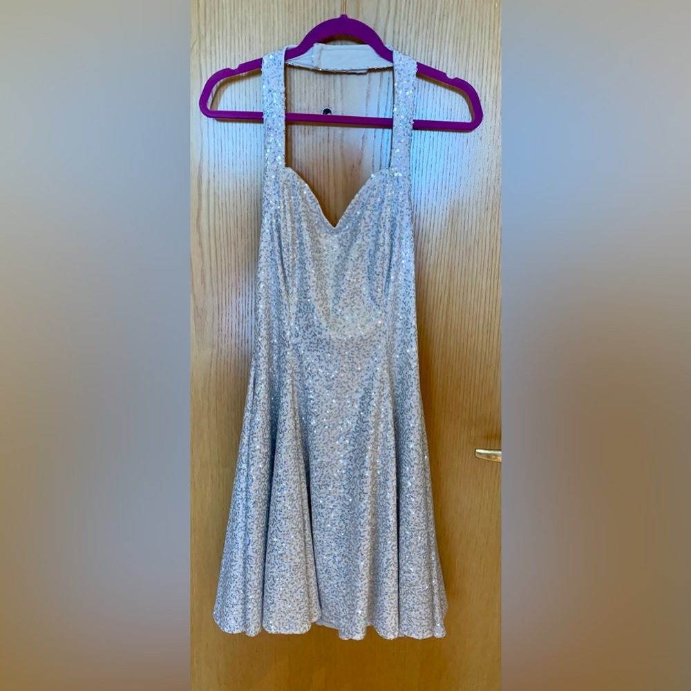 EUC Southeastern Performance Apparel Sparkling Halter Costume Dress - Size 10